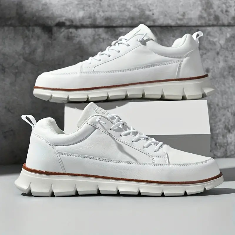 Zapatillas hombre | cuero suela acolchada — uso diario